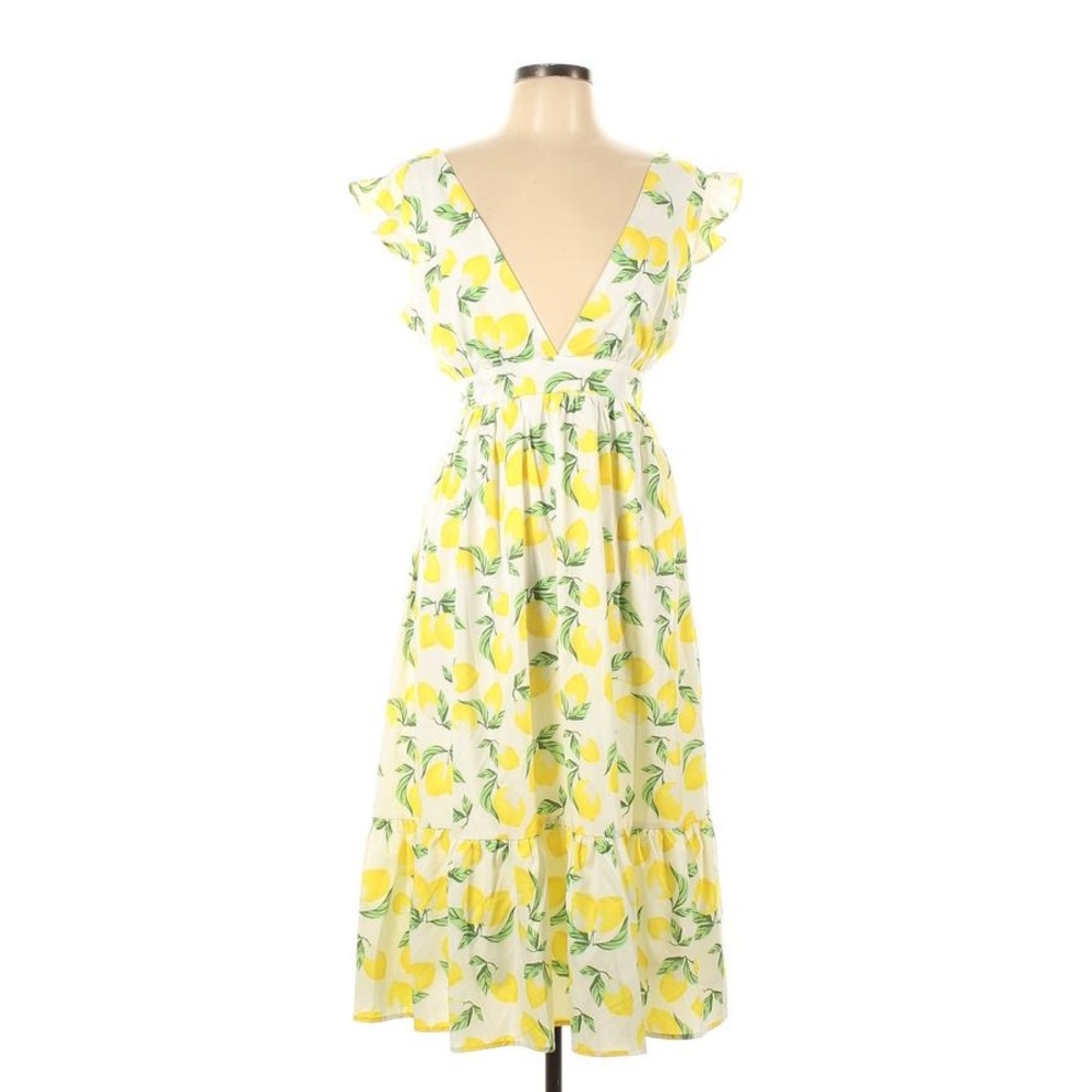 Lemon print midi dress 🍋